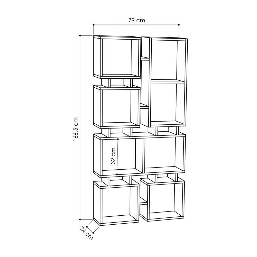 Riiul Kalune Design Rail No.1, valge hind ja info | Riiulid | hansapost.ee