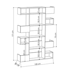 Eraldiseisev riiul Kalune Design Niho, valge price and information | Riiulid | hansapost.ee