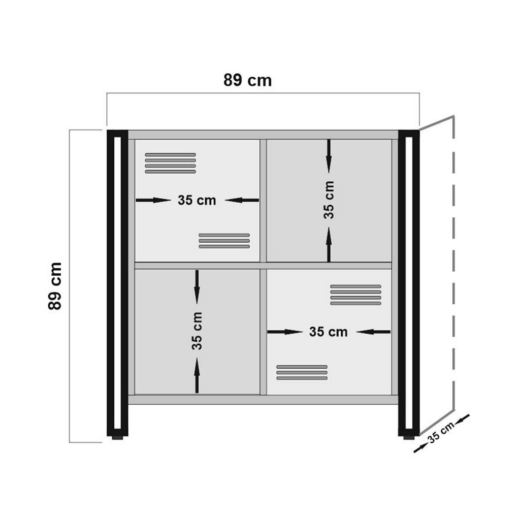 Eraldiseisev riiul Kalune Design Cosmo Soft, pruun/must hind ja info | Riiulid | hansapost.ee