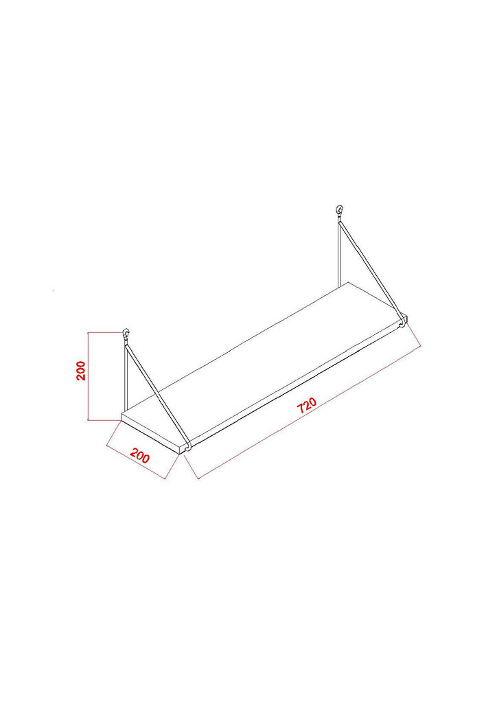 Seinariiul Kalune Design Armoni, pruun/must hind ja info | Riiulid | hansapost.ee