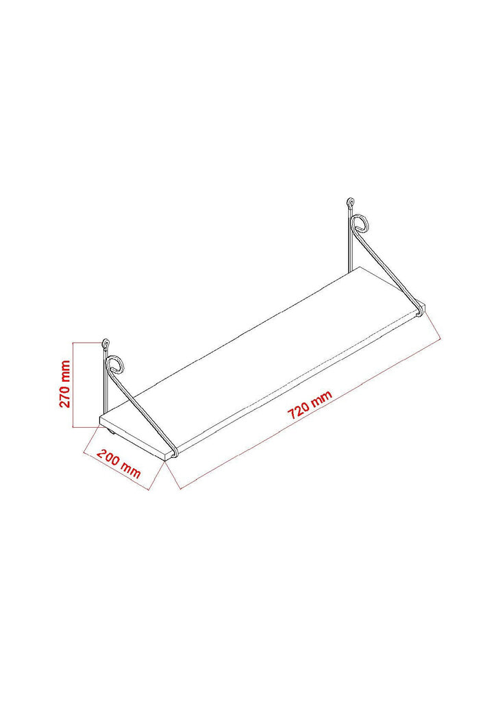 Riiul Kalune Design Seramoni, tamm/pruun hind ja info | Riiulid | hansapost.ee