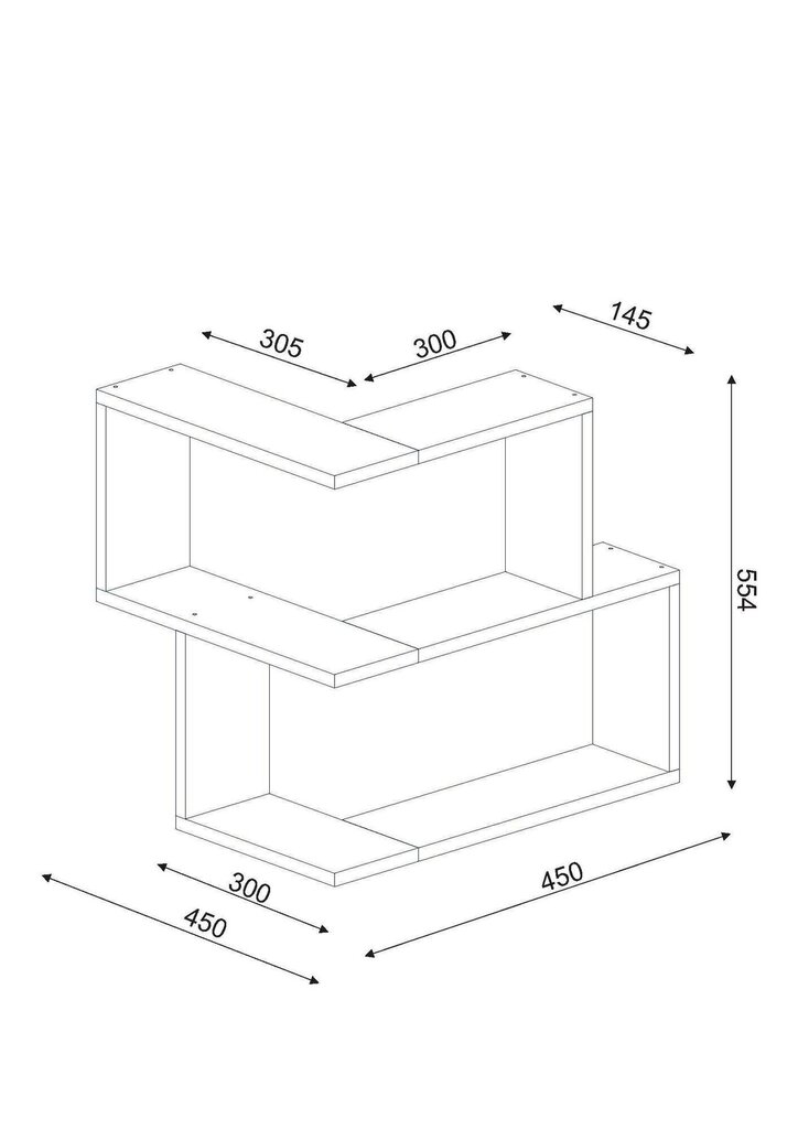 Seinariiul Kalune Design Bulut, valge hind ja info | Riiulid | hansapost.ee