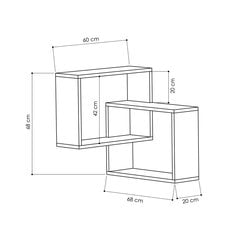 Riiul Kalune Design Ring, tamm hind ja info | Riiulid | hansapost.ee