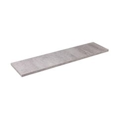 Seinariiul Floorpol 120x20 cm, hall/hõbedane price and information | Shelves | hansapost.ee