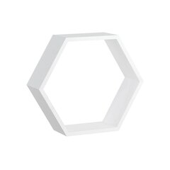 Подвесная полка Spaceo Hexagon, белая цена и информация | Полки | hansapost.ee