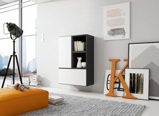 Полка Cama Meble Roco 17, черная/белая цена и информация | Cama Meble Мебель для гостиной | hansapost.ee