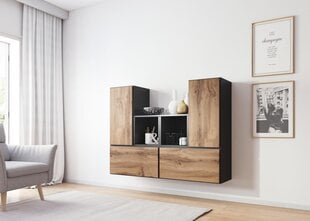 Полка Cama Meble Roco 18, темно-серая/дуб цена и информация | Cama Meble Мебель для гостиной | hansapost.ee
