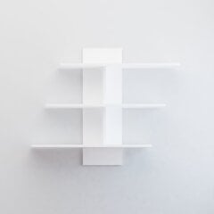 Подвесная полка Kalune Design Wall Shelf 775, 111 см, белая цена и информация | Доски | hansapost.ee