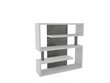Riiul ADRK Furniture Felipe 152x151 cm, valge/hall цена и информация | Riiulid | hansapost.ee