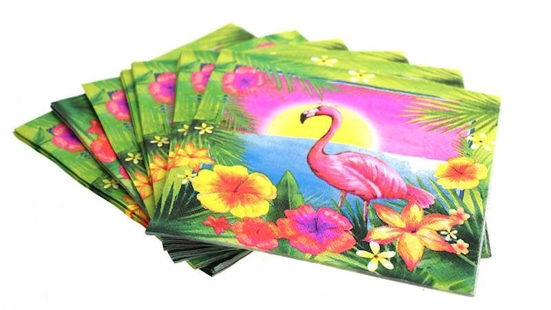 Pabersalvrätikud Flamingo, 20 tk цена и информация | Ühekordsed nõud ja söögiriistad | hansapost.ee