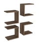 4-riiuli komplekt Kalune Design Base, pruun цена и информация | Riiulid | hansapost.ee