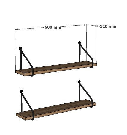 2-riiuli komplekt Kalune Reco, pruun price and information | Riiulid | hansapost.ee