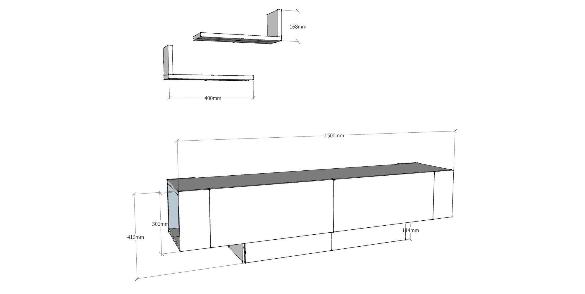 Sektsioon Kalune Design Matera, valge цена и информация | Sektsioonkapid | hansapost.ee