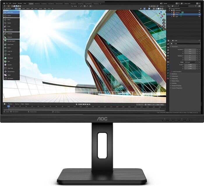 LCD Monitor|AOC|U27P2CA|27"|Panel IPS|3840x2160|16:9|60Hz|Matte|4 ms|Speakers|Swivel|Pivot|Height adjustable|Tilt|U27P2CA hind ja info | Monitorid | hansapost.ee