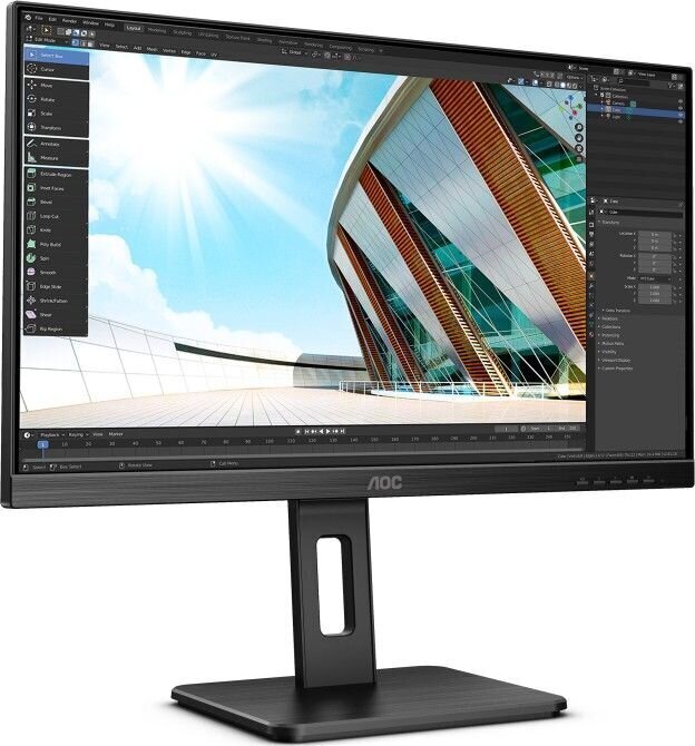 LCD Monitor|AOC|U27P2CA|27"|Panel IPS|3840x2160|16:9|60Hz|Matte|4 ms|Speakers|Swivel|Pivot|Height adjustable|Tilt|U27P2CA hind ja info | Monitorid | hansapost.ee