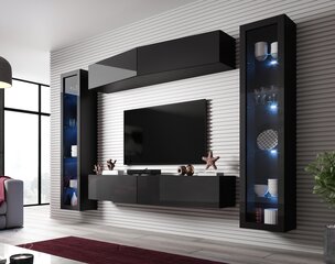 Секция Cama Meble Vigo Slant 8, черная цена и информация | Cama Meble Мебель для гостиной | hansapost.ee