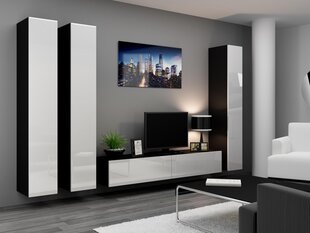 Секция Cama Meble Vigo1, черная/белая цена и информация | Cama Meble Мебель для гостиной | hansapost.ee