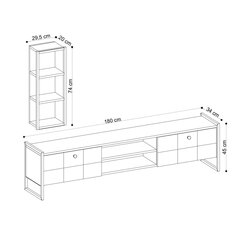 Sektsioon Paola, pruun price and information | Sectional cabinets | hansapost.ee