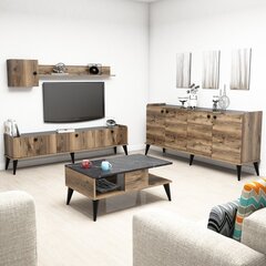 Комплект мебели для гостиной Kalune Design 566(II), темно-коричневый цена и информация | Секции | hansapost.ee