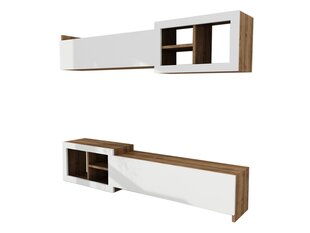 Комплект мебели для гостиной Kalune Design 756(III), белый/коричневый цена и информация | Секции | hansapost.ee