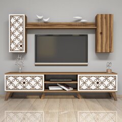 Комплект мебели для гостиной Kalune Design 845(LV), коричневый/белый цена и информация | Секции | hansapost.ee