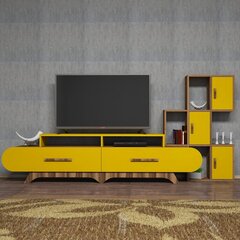 Комплект мебели для гостиной Kalune Design 845(LXII), коричневый/желтый цена и информация | Секции | hansapost.ee