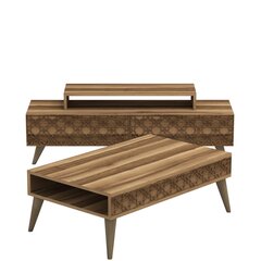 Комплект мебели для гостиной Kalune Design 845(III), темно-коричневый цена и информация | Секции | hansapost.ee