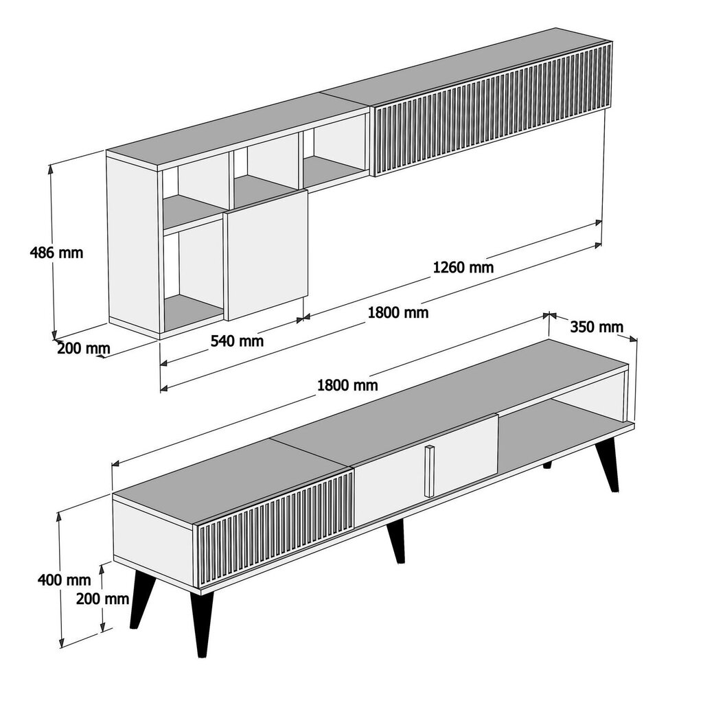 Elutoamööbli komplekt Kalune Design 845(XLI), pruun hind ja info | Sektsioonkapid | hansapost.ee