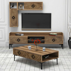 Комплект мебели для гостиной Kalune Design 845(V), темно-коричневый цена и информация | Секции | hansapost.ee