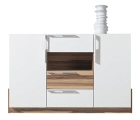 Комод Morena 89x140x40 см, белый/коричневый цена и информация | Meblar Мебель и домашний интерьер | hansapost.ee