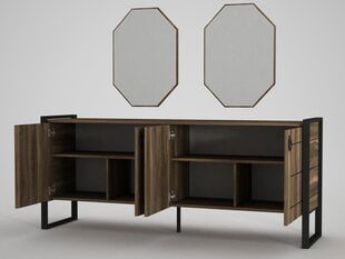 Kummuti ja peegli komplekt Kalune Design Costa Aynali Console, pruun hind ja info | Kummutid | hansapost.ee