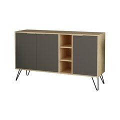 Комод Kalune Design 855, 142 см, светло-коричневый/серый цена и информация | Комоды | hansapost.ee