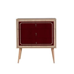 Kummut Kalune Design Dresser 3437, tamme värv/punane hind ja info | Kummutid | hansapost.ee