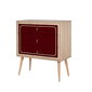 Kummut Kalune Design Dresser 3437, tamme värv/punane hind ja info | Kummutid | hansapost.ee