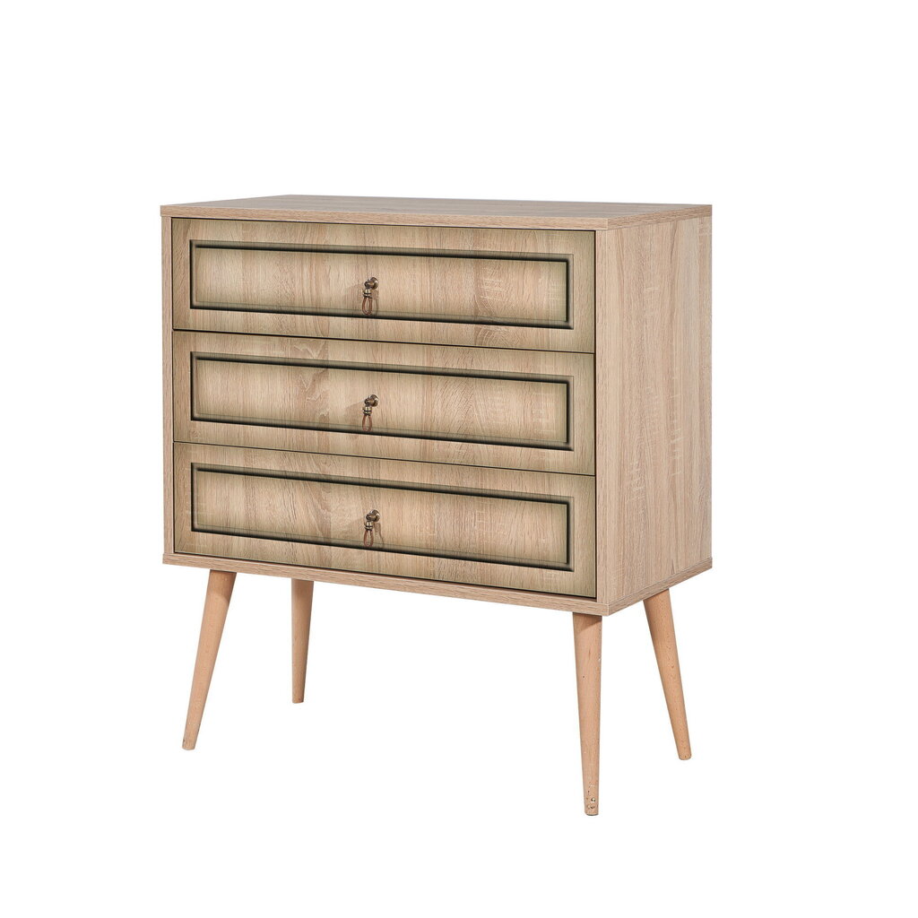 Kummut Kalune Design Dresser 3435, tamme värvi hind ja info | Kummutid | hansapost.ee