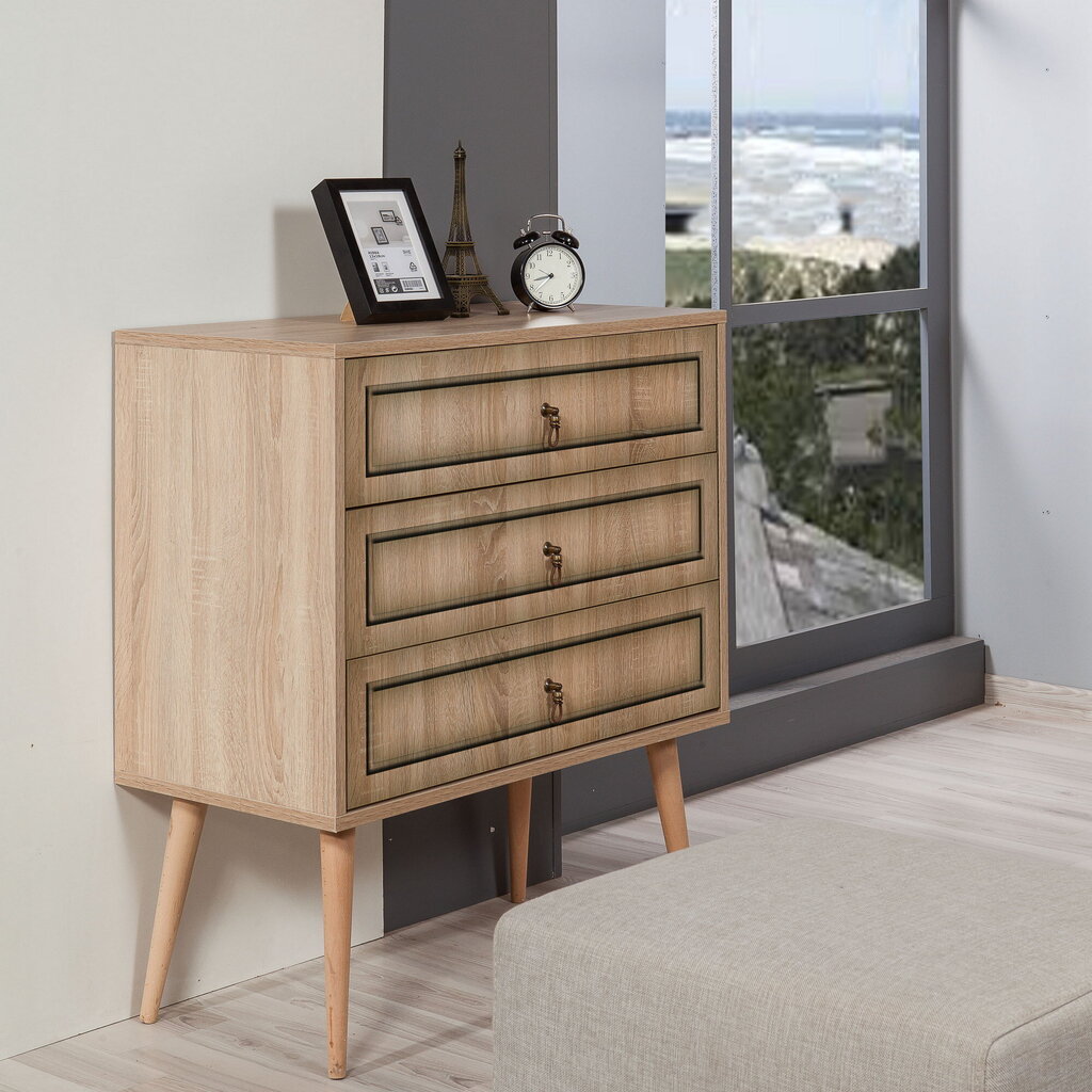 Kummut Kalune Design Dresser 3435, tamme värvi hind ja info | Kummutid | hansapost.ee