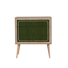 Kummut Kalune Design Dresser 3439, tamme värv/roheline цена и информация | Комоды | hansapost.ee