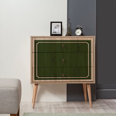 Kummut Kalune Design Dresser 3439, tamme värv/roheline hind ja info | Kummutid | hansapost.ee