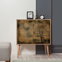 Kummut Kalune Design Dresser 3408, tamme värv/mitmevärviline цена и информация | Комоды | hansapost.ee