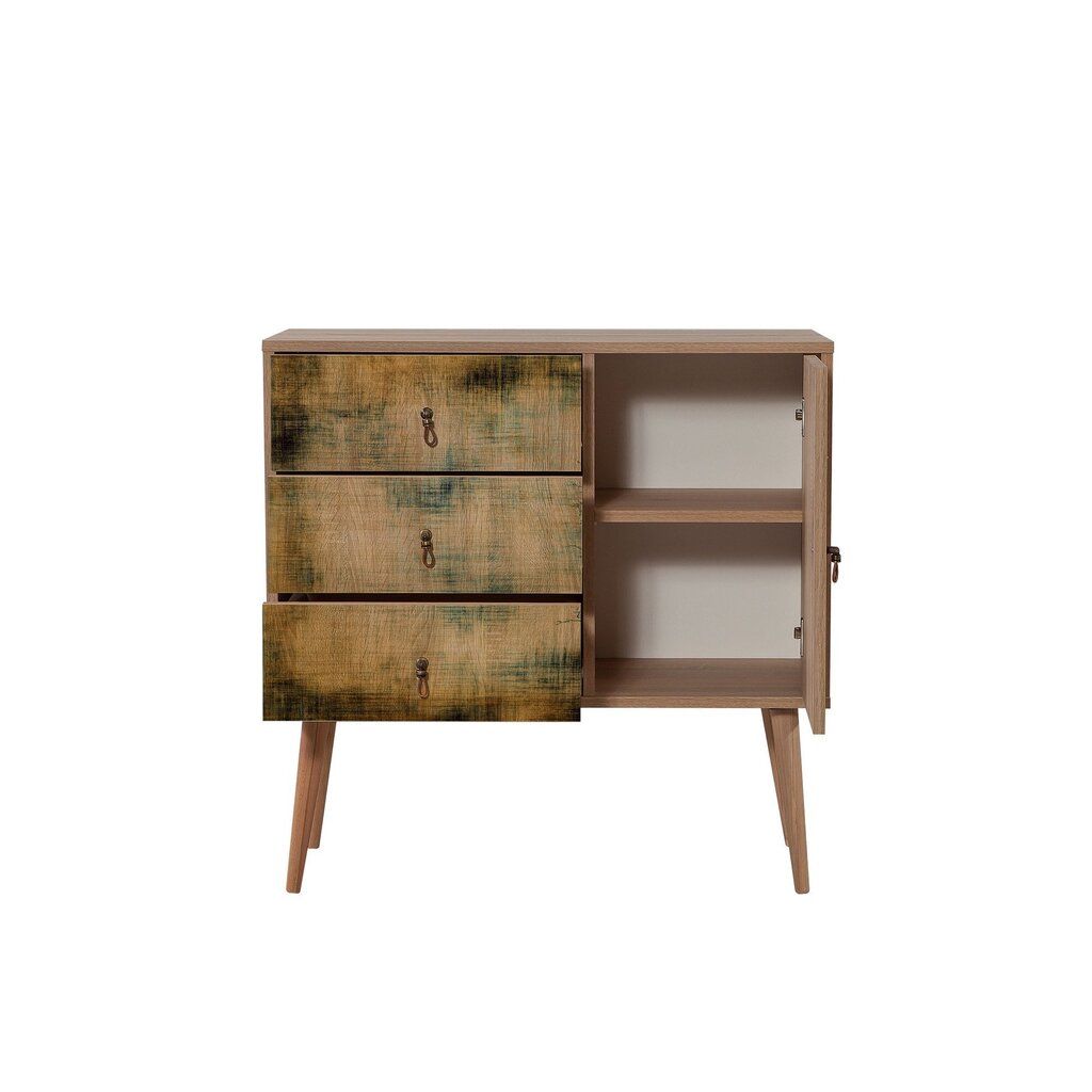 Kummut Kalune Design Dresser 3412, tamme värv/mitmevärviline цена и информация | Kummutid | hansapost.ee