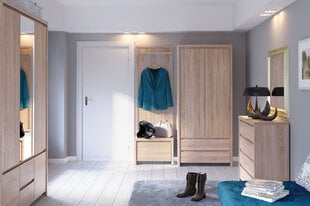 Шкаф Kaspian 2D2S, цвета дуба цена и информация | Black Red White Мебель для спальни | hansapost.ee