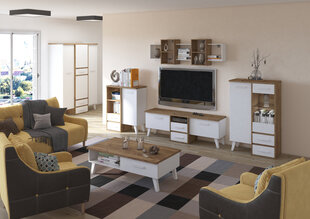 Шкаф Nordis 3D2S, светло-коричневый/белый цена и информация | Шкафы | hansapost.ee