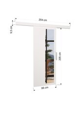 Двери для ниши с зеркалом Malta 80, цвета дуба цена и информация | Шкафчики | hansapost.ee