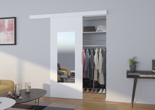 Двери для ниши с зеркалом Nela 80, белые цена и информация | Шкафчики | hansapost.ee