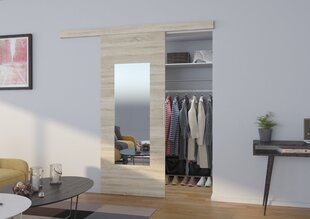 Двери для ниши с зеркалом Nela 80, цвета дуба цена и информация | Шкафчики | hansapost.ee