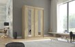 Riidekapp Adrk Furniture Balton 150 cm, tamm цена и информация | Kapid | hansapost.ee