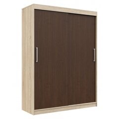 Шкаф NORE CLP Mono 150, дубовый цвет/темно-коричневый цена и информация | Шкафы | hansapost.ee