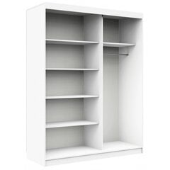 Шкаф NORE CLP 150 с зеркалом, белый/дубовый цвет цена и информация | Шкафы | hansapost.ee