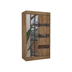 Riidekapp Adrk Furniture Toura 120 cm, pruun цена и информация | Шкафы | hansapost.ee