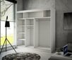 Riidekapp Adrk Furniture Toura 200 cm, must/hall цена и информация | Kapid | hansapost.ee